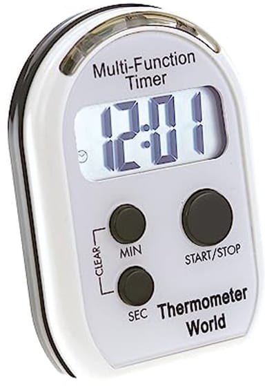 Multifunctionele timer met tril- en visueel alarm voor slechthorenden