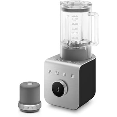 SMEG BLC02BLMEU High Performance Blender - Vacuümblender incl. Vacuümpomp - 1400W - 1,5L Tritan Renew Kan - 9 Snelheden - Ice Crush & Smoothie Programma's - Collezione - Mat Zwart