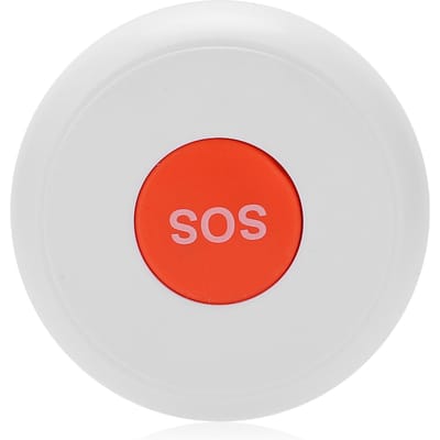 SOS Knop Sensor ZigBee Ouderen Alarmsysteem met Lanyard voor Tuya Gastenkamer Ziekenhuis white