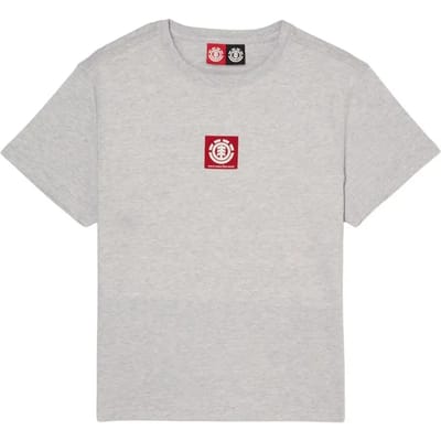 Element Square Logo T-shirt Met Korte Mouwen Grijs 14 Years Jongen