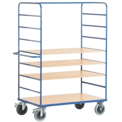 Etagewagen met 4 etages, L 1200 x B 800 mm, draagvermogen 600 kg