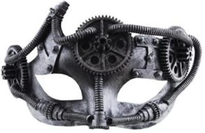 Steampunk masker met tandwiel