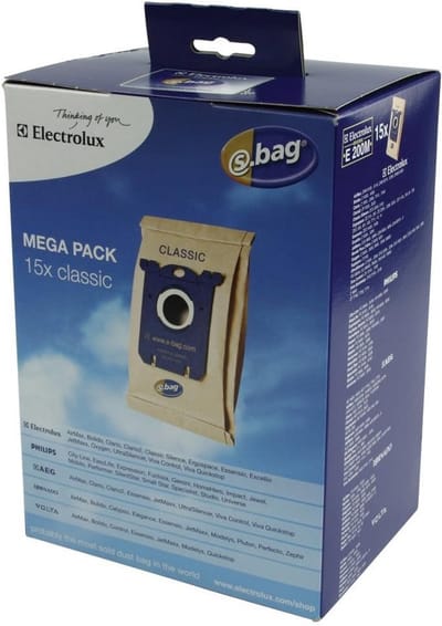 Stofzuigerzakken - 75 Stuks Universele S-Bag E200 M Papier - Geschikt voor Diverse Merken