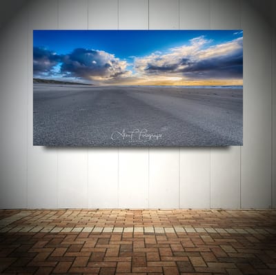 Foto op Canvas - Strand AlexF055 – Formaat 120 x 70cm - Wanddecoratie - Muurdecoratie woonkamer - Slaapkamer decoratie - Kamer accessoires - Schilderijen op canvas