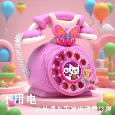 Gesimuleerde Prinsessen Telefoon voor Kinderen Verjaardagscadeau voor Meisjes Baby Retro Meisjes Speelhuis Speelgoed