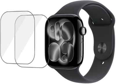 2x Folie Screenprotector Geschikt voor Apple Watch 42mm - Screenprotector - Beschermglas Folie