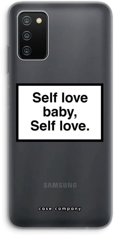 Hoesje geschikt voor Samsung Galaxy A03S hoesje - Self love - Soft Cover Telefoonhoesje - Bescherming aan alle Kanten en Schermrand