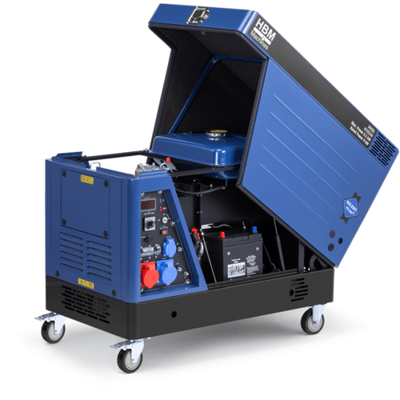 HBM diesel aggregaat, generator 733 cc dieselkrachtstroom 230/400V 8500W
