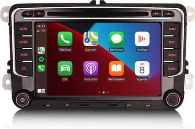 Cartronix Carplay voor Seat Leon Alhambra Altea Toledo | Android 12 | Draadloos Apple Carplay & Android auto | 4GB + 64GB | 8-Core processor | 2025 model | 2004 2005 2006 2007 2008 2009 2010 2011 2012 2013 2014 2015 2016 2017 2018 | Bluetooth & Wifi