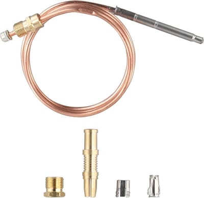 Thermokoppel Kit - Vervangende Sensor - Ontstekingssysteem Reparatie - Hoge Temperatuur Bestendig - 914 cm - Goud