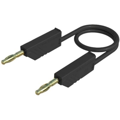Hirschmann Test & Measurement MLN 50/2,5 SW Meetsnoer Banaanstekker 4 mm Banaanstekker 4 mm 0.50 m Zwart 1 stuk(s)