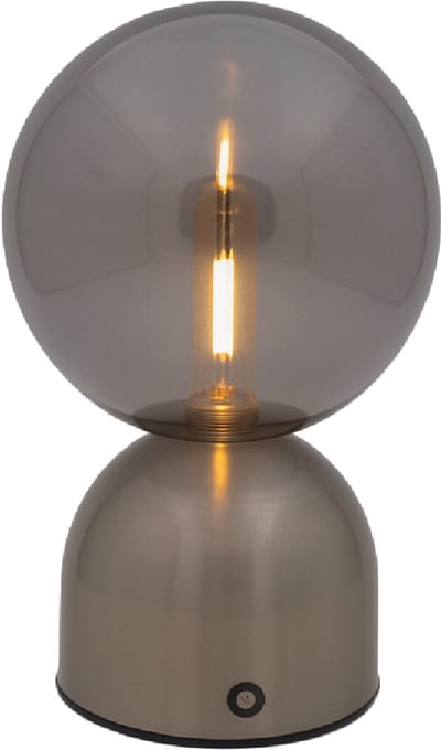 Luxus Europe - Tafellamp Touch Lina Zilver - Draadloze LED Tafellamp Binnen - USB-C Oplaadbaar - Touchbediening - Dimbaar - 3 Lichtkleuren