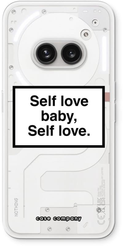 Case Company® - Hoesje geschikt voor Nothing Phone (2a) hoesje - Self love - Soft Cover Telefoonhoesje - Bescherming aan alle Kanten en Schermrand