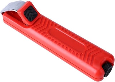 Professionele Draadstripper voor PVC en Rubber Kabels - Mini Mes en Kniptang voor 8-28mm Dikte, Antislip Handvat en Duurzaam Ontwerp