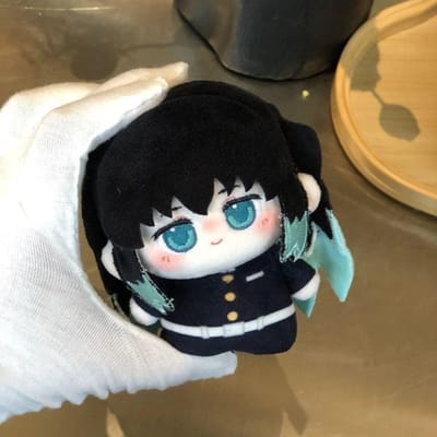 Demon Anime Figuur Giyu Tomioka Mitsuri Kanroji Douma 10cm Katoenen Pop Pluche Speelgoed Schattige Bureau Decoratie Festival Cadeau Voor Fans