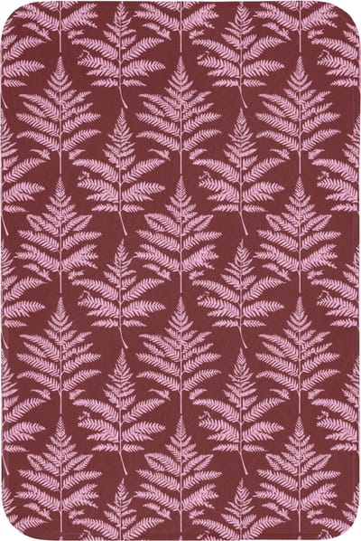 Badmat 60x90 cm - Antislip - Blad - Patroon - Paars - Badmatten voor badkamer - Badkamermat - Douchemat - Badkamer mat