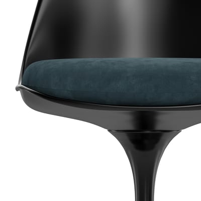 Knoll International - Saarinen Tulip Stoel - Eva 172 - acier - zwart - blauw