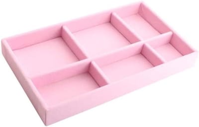 Sieraden Opberger - Lade Display - Desktop Organisatie - Zacht Fluwelen Interieur - 21.2 x 12.3 cm - Grijs