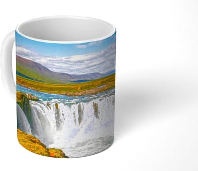 Mok - Koffiemok - Waterval - Water - Natuur - Mokken - 350 ML - Beker - Koffiemokken - Theemok