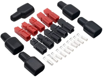 Dailygoody - 10X Anderson Elektrische Connector Sockets - 30AMP Power Pole - Rood en Zwart - Geschikt voor Hoogfrequente Toepassingen - Hoogwaa...