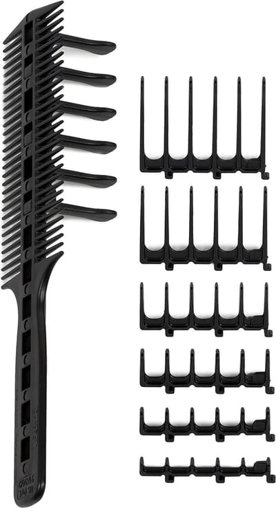 Haarknip Tool - Kapsel Kam - Thuis Kapsel Maken - Dubbelzijdige Kam - 24 x 11 x 1 cm - Zwart