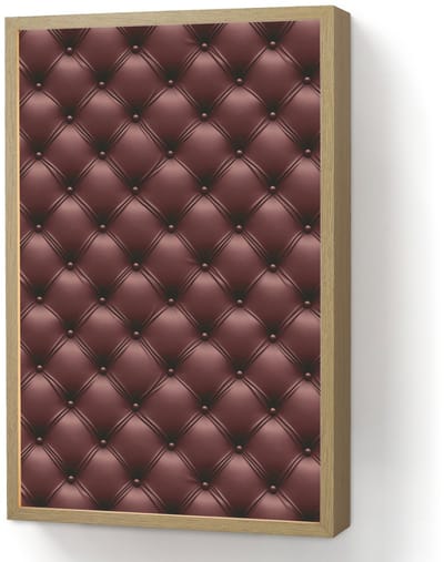 Wandlamp 40x60 cm - Oplaadbaar - Leer - Patroon - Bordeaux - Wandlampen binnen woonkamer - Slaapkamer lamp - Decoratieve nachtlamp - Vloerlamp draadloos