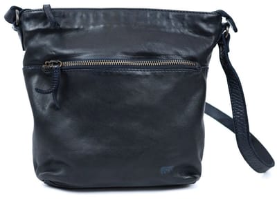 Bear Design Nancy Crossbodytas Medium Dames - Leer - Blauw