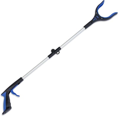 Grijper Reikgereedschap - Hulpstuk - Dingen Oppakken - Opvouwbaar Ontwerp - 34 Inch - Zilver