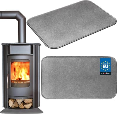 Bodemplaat Vuurkorf - Beschermplaat Vloer - Veilig Stoken - Hittebestendig Metaal - 79x48 cm - Zilver