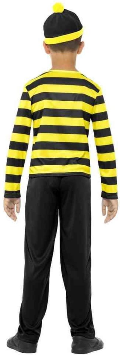 Smiffys - Where's Wally Odlaw Kinder Kostuum - Kids tm 14 jaar - Zwart/Geel