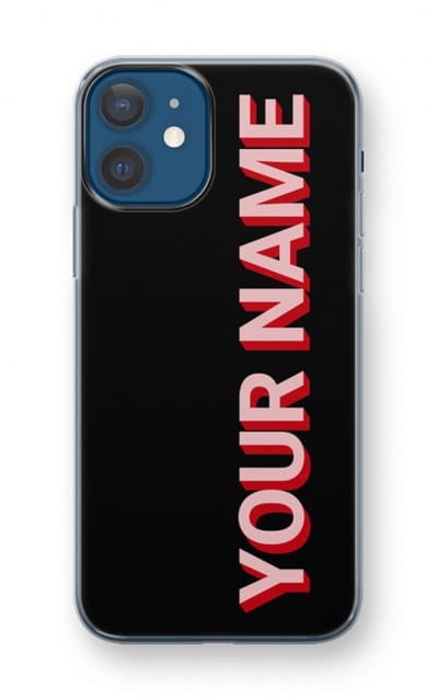 Gepersonaliseerd - Case Company® - Hoesje geschikt voor iPhone 12 mini hoesje - Namecase - Soft Cover Telefoonhoesje - Bescherming aan alle Kanten en Schermrand