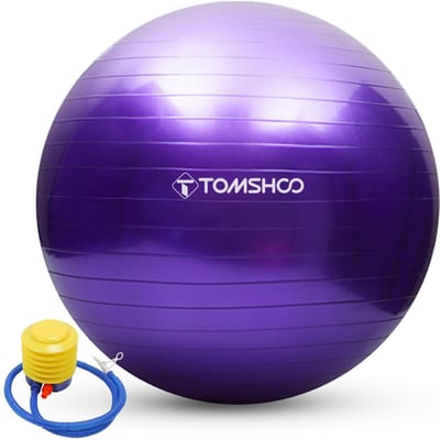 TOMSHOO Anti-burst Yoga Bal 45 cm/55 cm/65 cm/75 cm Stabiliteit Balans bal Pilates Barre Fysieke 45cm
