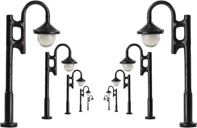 10x Miniatuur LED Verlichting voor Modelspoorbaan Verlichting Straatlampen Tuin en Bonsai Decoratie (29mm)