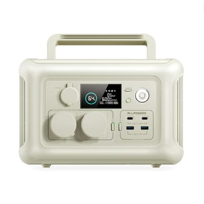 Stroomgenerator - Zonnepanelen Compleet Pakket Met Stekker - Pure Sine Wave Output 600W - 299Wh LFP Batterij