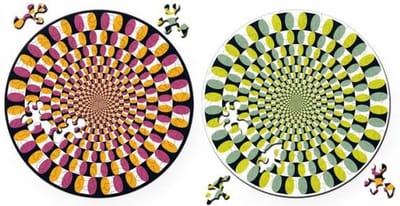Puzzel Double Swing - Dubbelzijdige Ronde puzzel in Hout - 88 stukjes