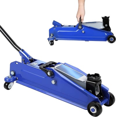 Hydraulische Autokrik - Vloer Krik - Voertuig Onderhoud - Snelle Hef Technologie - 3 Ton Capaciteit - Blauw