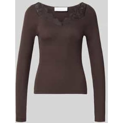 Slim fit shirt met lange mouwen van puur katoen