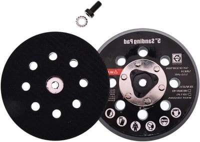 Slijp- en polijstschijf - Schuurpad - Automotive detaillering - Verbeterde stofafzuiging - 5 inch 8-gaats - Zoals afgebeeld