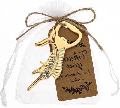 Decoratieve bierflesopener in marien visdesign met tas, ideaal als cadeau voor vissers en voor feestdagen zoals Kerstmis, verjaardag en Valentijnsdag