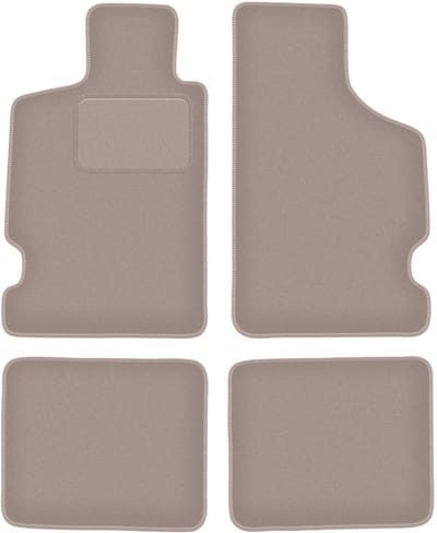 Beige velours matten voor: Citroen Saxo hatchback (1996-2003)