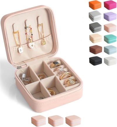 Draagbare Mini Sieraden Organizer - Reissieradenkoffer voor Ringen en Halskettingen