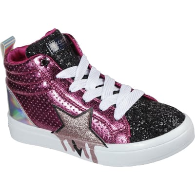 Skechers Hi-Lite-Dazzle Drip Meisjes Sneakers - Hot Pink - Maat 28