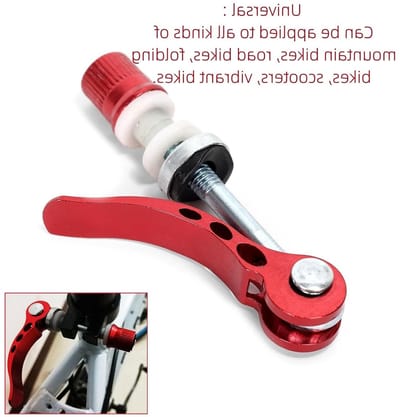 Set van 2 Aluminium Fietszadelpen Klem Bouten, Snelle Ontgrendel Bout M6 x 70mm voor Fietsen, Mountainbikes en Racefietsen