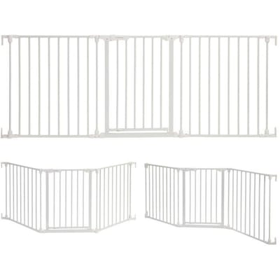 Barriere de sécurité enfant - Discovery 3 - DREAMBABY - 74,5 cm a 1,95 cm - Blanc