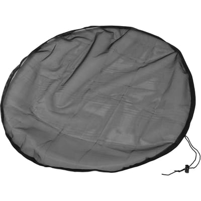 Regenton Gaasafdekking Trekkoord Bladfilter Wateropvang Emmers Tankbeschermer Buiten Dia 100cm gray