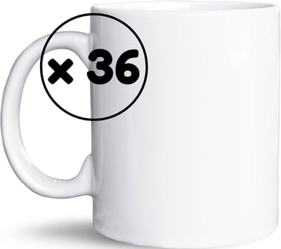 NietMokken.nl - 36x Witte Sublimatiemokken 325ml - Bedrukbare Sublimatiemok - Perfect voor Sublimatie - Geschikt voor Bedrukken - Hoogwaardige Kwaliteit - Leuke Cadeau Ideeën - Vaatwasser- en Magnetronbestendig - Sublimatiebeker