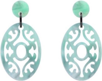 Jomide Oorhangers Great Baroque - Groenblauw - Dames