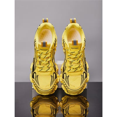 Schoenen heren Sneakers Heren casual herenschoenen tenis Luxe schoenen Trainer Race Ademende schoenen mode loafers loopschoenen voor heren 46 yellow