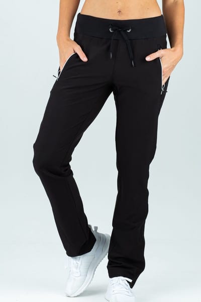 Sjeng Sports PARIS Long - Maat: XS Zwart - Padel Extra Lange Broek Vrouwen - Sportbroek - stretch