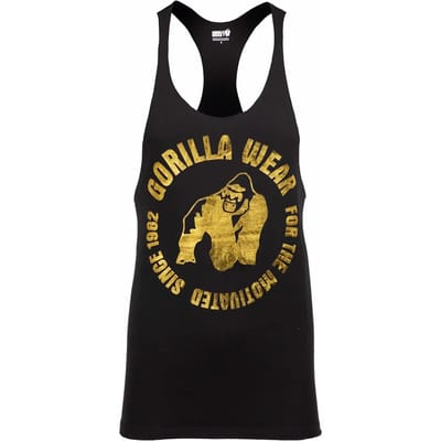 Gorilla Wear Melrose Stringer - Zwart/Goud - S
